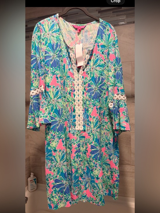 Lilly Pulitzer Other - Lily Pulitzer Vibrant Floral Tunic Dress in Pink, Blue & Green.  Brand new
